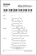 Daydream - Piano Chords/Lyrics