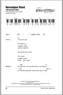Norwegian Wood (This Bird Has Flown) - Piano Chords/Lyrics