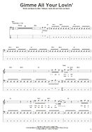Gimme All Your Lovin' - Bass Tab