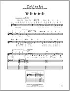 Cold As Ice - Guitar TAB