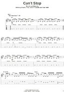 Can't Stop - Guitar Tab Play-Along
