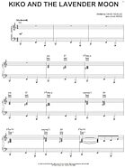 Kiko And The Lavender Moon - Piano/Vocal/Guitar