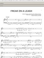 Freak On A Leash - Piano/Vocal/Guitar