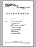 Thing Called Love (Are You Ready For This Thing Called Love) - Guitar Chords/Lyrics
