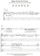 Baby Come On Home - Guitar TAB