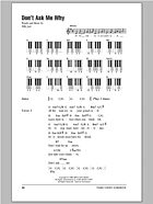 Don't Ask Me Why - Piano Chords/Lyrics