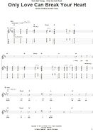 Only Love Can Break Your Heart - Guitar TAB