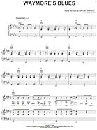 Waymore's Blues - Piano/Vocal/Guitar