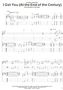 I Got You (At The End Of The Century) - Guitar TAB