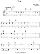 Sail - Piano/Vocal/Guitar
