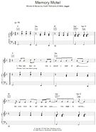 Memory Motel - Piano/Vocal/Guitar