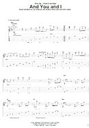 And You And I - Guitar TAB