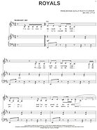 Royals - Piano Vocal