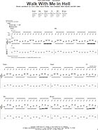 Walk With Me In Hell" Sheet Music by Lamb Of God for Guitar