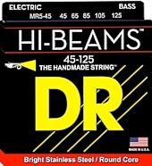 DR Strings MR545 Hi-Beams 5-String Electric Bass Strings (Medium, 45-125)
