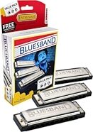 Hohner 3P1501BX Bluesband Pro Harmonica Pack