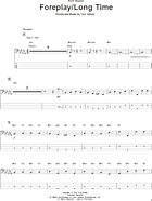 Foreplay/Long Time (Long Time) - Bass Tab