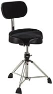 Gibraltar 9608MB Motorcycle-Top Double-Braced Drum Throne, with Back Rest