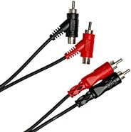 Hosa CRA-200PB Dual RCA to Dual Piggyback RCA Stereo Interconnect Cable