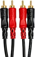 Hosa CRA-200AU Dual RCA to Dual RCA Stereo Interconnect Cable