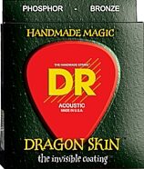 DR Strings Dragon Skin Coated Phosphor Bronze Acoustic Guitar Strings