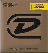 Dunlop Flatwound Stainless Steel Electric Bass Strings (Short Scale)