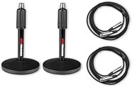 Gator GFW-MIC-DESKTOP Desk Microphone Stands (with Cables)