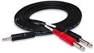 Hosa Stereo 1/8" TRS to Two Mono 1/4" TS Cable