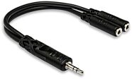 Hosa Stereo Breakout 1/8" Male to Dual 1/8" Female Cable
