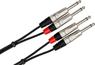 Hosa Pro Dual REAN 1/4 Inch TS Stereo Interconnect Cable