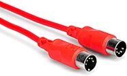 Hosa Standard MIDI Cable (Red) with 5-Pin DIN