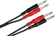 Hosa Dual Instrument Cable (1/4" TS x 2)