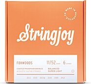 Stringjoy SJ-FW Foxwoods Coated Phosphor Bronze Acoustic Guitar Strings