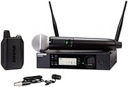 Shure GLXD124R+ Digital Wireless Combo Wireless Rack System with SM58 and WL185