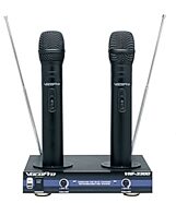 VocoPro VHF-3300 Dual Rechargeable Handheld Wireless Microphone System