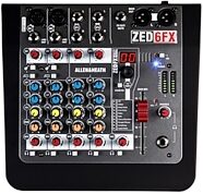 Allen and Heath ZED-6FX Compact Mixer, 6-Channel