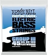 Ernie Ball P02806 Flatwound Group III Electric Bass Strings (45-100)