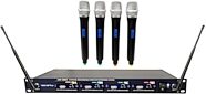 VocoPro UHF-5805 4-Channel Rechargeable Handheld Wireless Microphone System