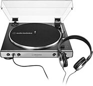 Audio-Technica AT-LP60XHP Belt-Drive Turntable + Headphones Combo Pack