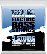 Ernie Ball P02810 Flatwound 5-String Electric Bass Strings (45-130)