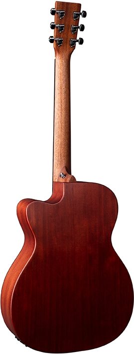 Martin 000C Junior 10E Acoustic-Electric Guitar (with Gig Bag), Main Back
