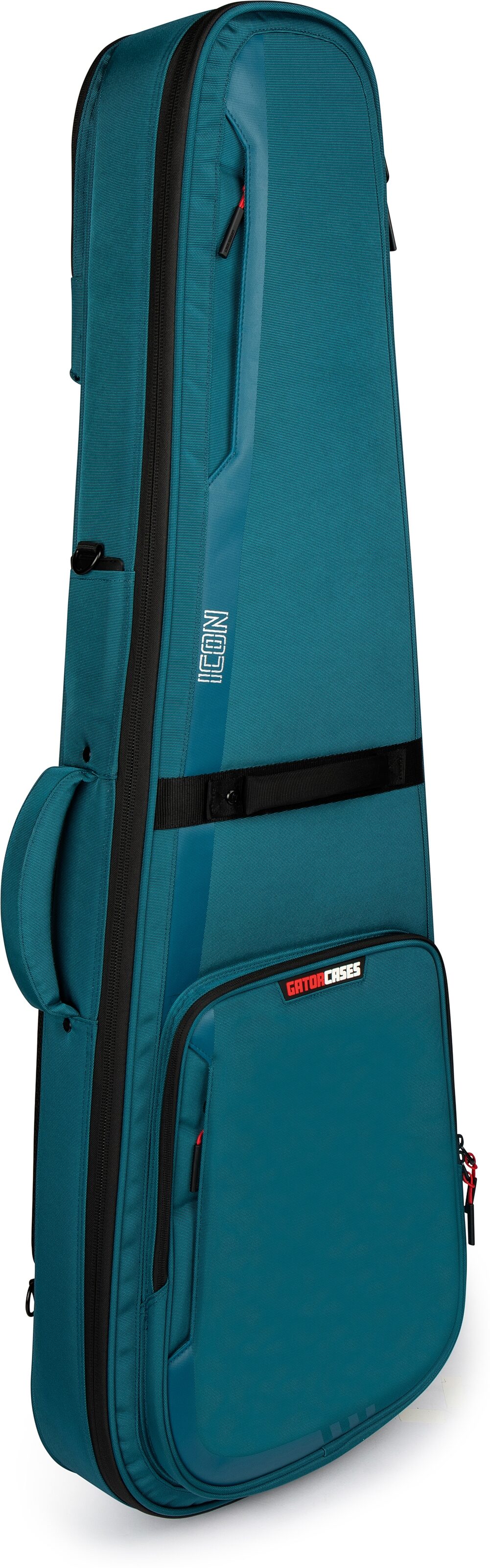 Gator G-ICONELECTRIC Icon Series Bag for Electric Guitars, Blue, Action Position Back