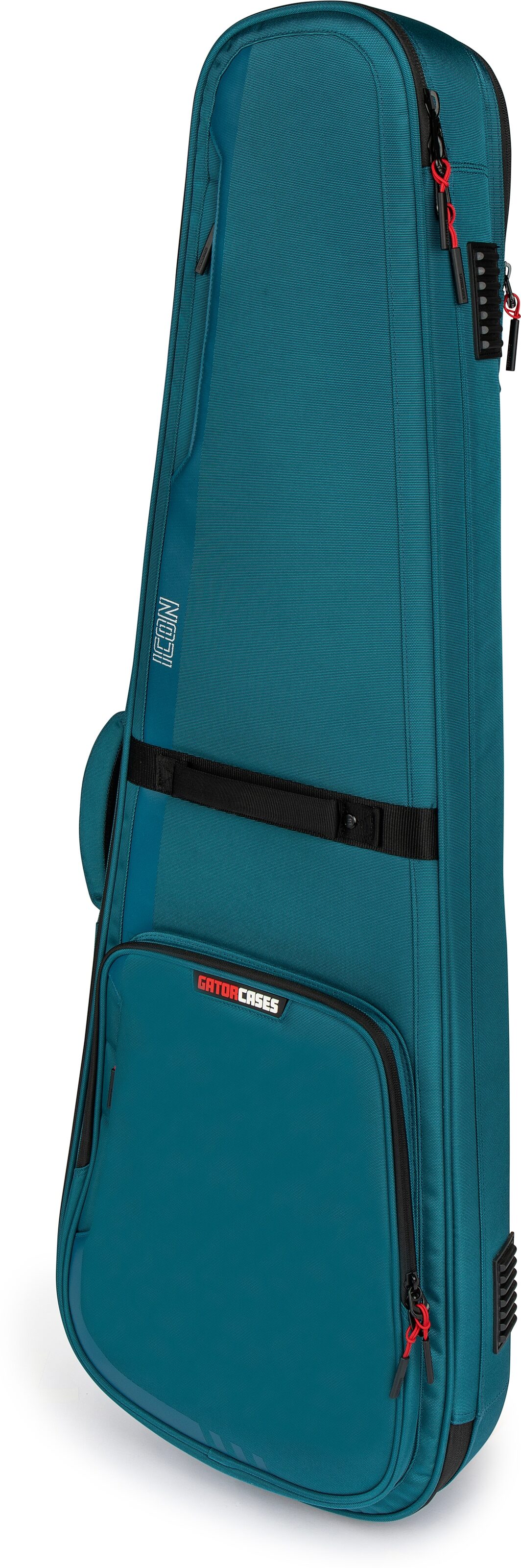 Gator G-ICONELECTRIC Icon Series Bag for Electric Guitars, Blue, Action Position Back