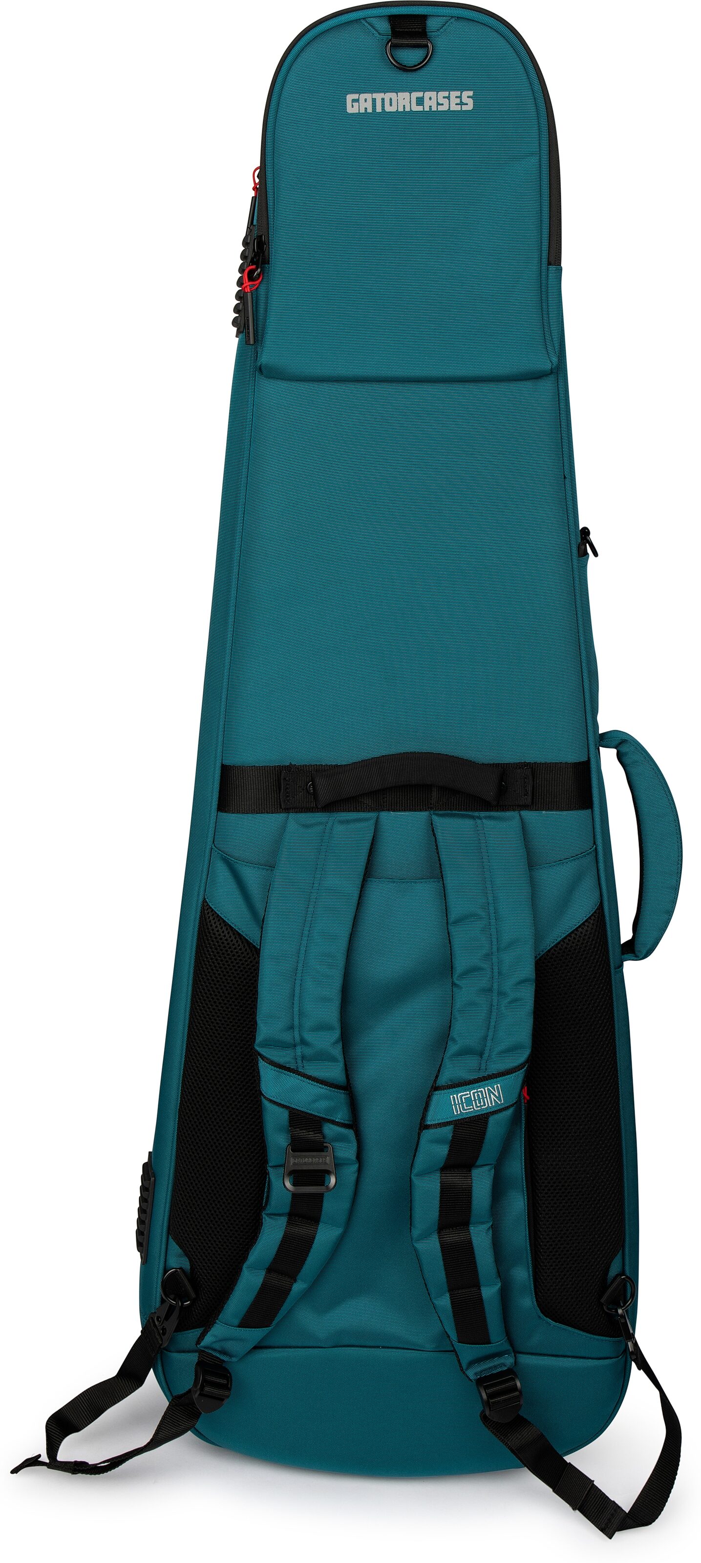 Gator G-ICONELECTRIC Icon Series Bag for Electric Guitars, Blue, Action Position Back