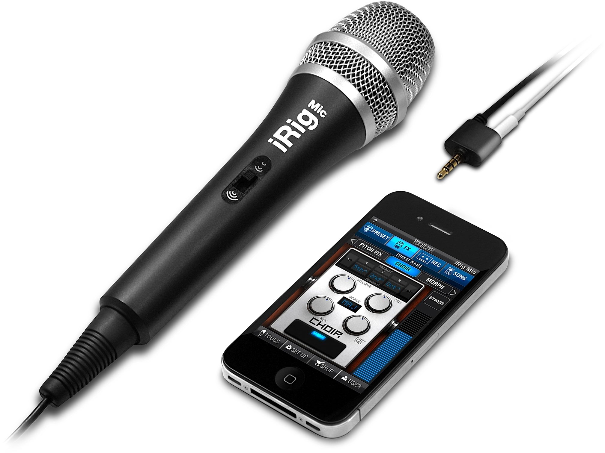 Ik Multimedia Irig Mic Handheld Condenser Microphone for iPhone, iPod  touch, iPad, and Android Devices