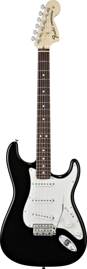 Fender Highway One Stratocaster Electric Guitar (Rosewood with Gig Bag), Flat Black