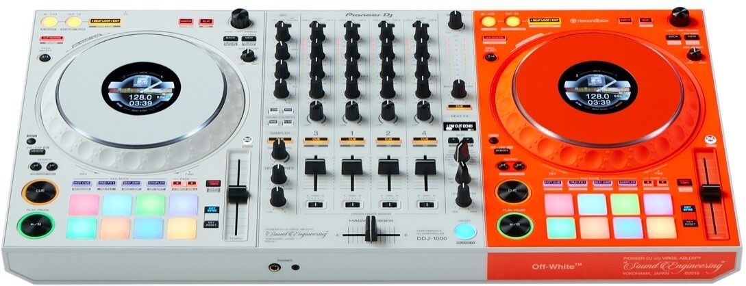 Pioneer Ddj 1000 Limited Edition OFF-WHITE Virgil Abloh 2021 White, Orange