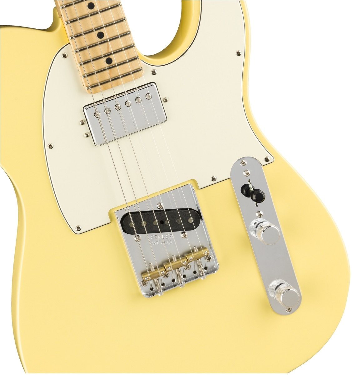Fender American Performer Telecaster Humbucker Electric Guitar, Maple Fingerboard (with Gig Bag), Vintage White, Open Box (Very Good), View