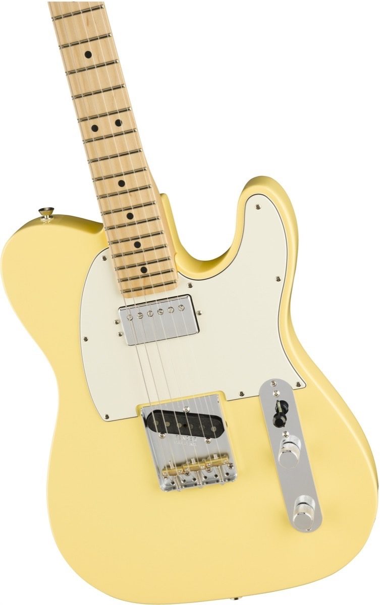 Fender American Performer Telecaster Humbucker Electric Guitar, Maple Fingerboard (with Gig Bag), Vintage White, Open Box (Very Good), View