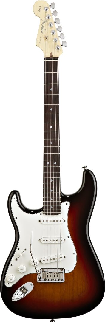 Fender Left-Handed 60th Anniversary American Stratocaster Electric Guitar (Rosewood, with Case), 3 Color Sunburst